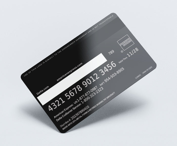 Black American Express card Laser Engraving File