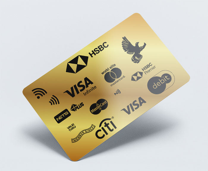 Metal Card Use Full Logo Design Collection